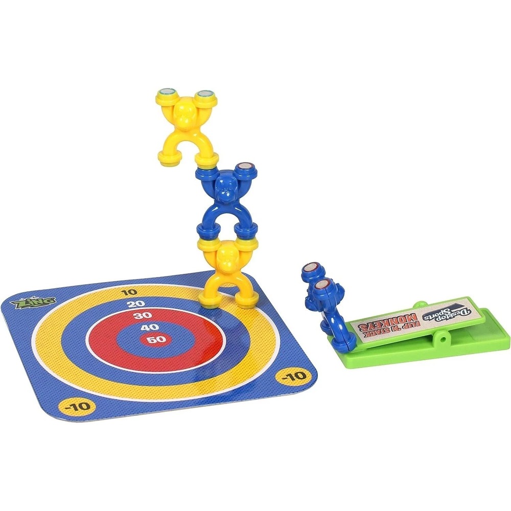 Zing Office Desktop Sports Flip N Stack Monkeys Party Game